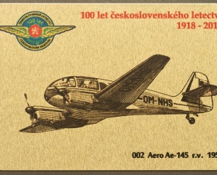 02 Aero Ao-145 kovová magnetka