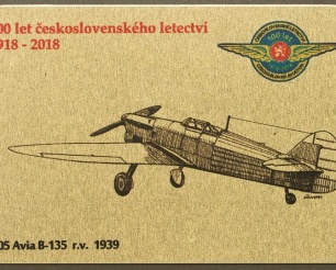 05 Avia B-135 kovová magnetka