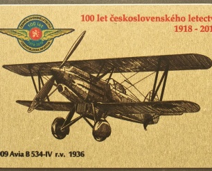 09 Avia B-534-IV kovová magnetka