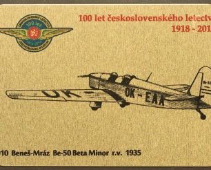 10 Beneš-Mráz B-50 kovová magnetka