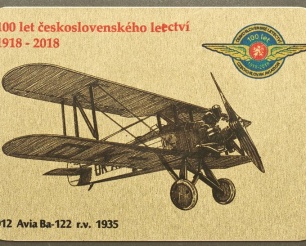 12 Avia Ba-122 kovová magnetka