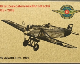 16 Avia BH-3 kovová magnetka