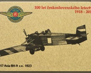 17 Avia BH-9 kovová magnetka