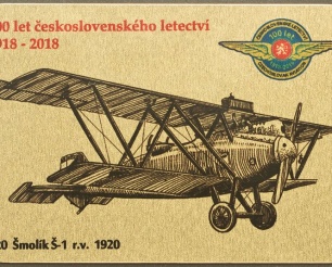 20 Šmolík Š-1 kovová magnetka