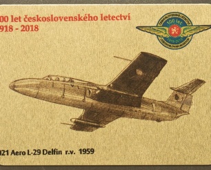 21 Aero L-29 Delfín kovová magnetka