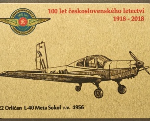 22 Orličan L-40 Meta Sokol kovová magnetka