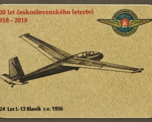 24 Let L-13 Blaník kovová magnetka
