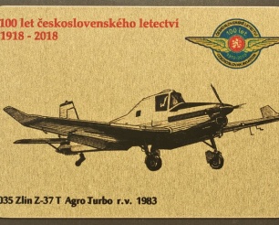 35 Zlín Z-37T Agro Turbo  kovová magnetka