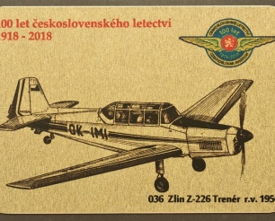 36 Zlín Z-226 Trenér  kovová magnetka