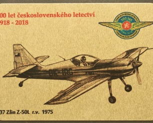 37 Zlín Z-50L  kovová magnetka