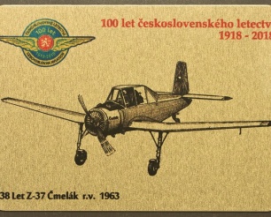 38 Let Z-37 Čmelák kovová magnetka