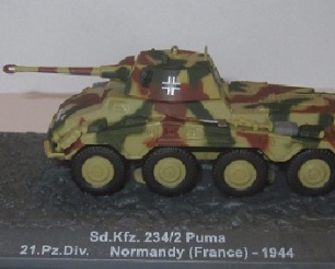 Sd.Kfz. 234/2 Puma 21. Pz.Div. Normandy (France) 1944
