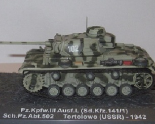 Sd.Kpfw. III Ausf. L (Sd.Kfz.141/1) sch.Pz.Abt.502 Tortolowo USSR 1942
