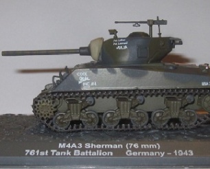 M4A3 76MM Sherman 761st. div. "Rhine" 1945